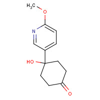 708273-57-8 4-Hydroxy-4-(6-methoxy-3-pyridinyl)cyclohexanone chemical structure