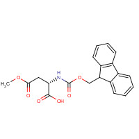 145038-52-4 (2S)-2-{[(9H-Fluoren-9-ylmethoxy)carbonyl]amino}-4-methoxy-4-oxobutanoic acid chemical structure