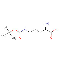 13650-49-2 (2S)-2-Ammonio-5-({[(2-methyl-2-propanyl)oxy]carbonyl}amino)pentanoate chemical structure