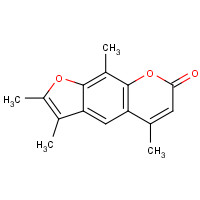 113969-43-0 2,3,5,9-tetramethyl-7H-furo[3,2-g][1]benzopyran-7-one chemical structure