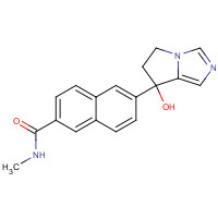 426219-32-1 6-(7-Hydroxy-6,7-dihydro-5H-pyrrolo[1,2-c]imidazol-7-yl)-N-methyl-2-naphthamide chemical structure