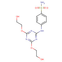 1200603-32-2 4-(4,6-bis(2-hydroxyethoxy)-1,3,5-triazin-2-ylaMino)benzenesulfonaMide chemical structure