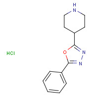 1004527-75-6 4-(5-phenyl-1,3,4-oxadiazol-2-yl)piperidine hydrochloride chemical structure