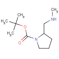 955979-19-8 2-Methyl-2-propanyl 2-[(methylamino)methyl]-1-pyrrolidinecarboxylate chemical structure
