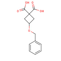 54166-15-3 3-(Benzyloxy)-1,1-cyclobutanedicarboxylic acid chemical structure