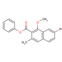 1083181-76-3 phenyl 7-bromo-1-methoxy-3-methyl-2-naphthoate chemical structure