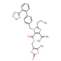 879562-26-2 4-(1-Methylethenyl)-2-propyl-1-[[2'-(2H-tetrazol-5-yl)[1,1'-biphenyl]-4-yl]methyl]-1H-Imidazole-5-carboxylic acid(5-methyl-2-oxo-1,3-dioxol-4-yl)methylester chemical structure