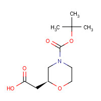 1257850-82-0 (S)-N-Boc-Morpholine-2-acetic acid chemical structure