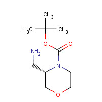 1187929-79-8 (S)-3-AMINOMETHYL-MORPHOLINE-4-CARBOXYLIC ACID TERT-BUTYL ESTER chemical structure