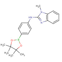330793-28-7 1-Methyl-N-[4-(4,4,5,5-tetramethyl-1,3,2-dioxaborolan-2-yl)phenyl]-1H-benzimidazol-2-amine chemical structure