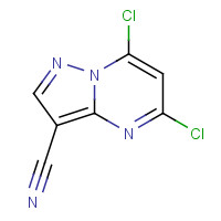 845895-95-6 5,7-Dichloropyrazolo[1,5-a]pyrimidine-3-carbonitrile chemical structure