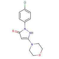 92026-67-0 2-(4-Chlorophenyl)-5-(4-morpholinyl)-1,2-dihydro-3H-pyrazol-3-one chemical structure