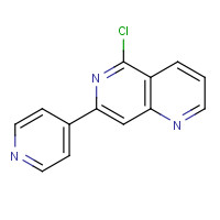 1211595-82-2 1,6-naphthyridine, 5-chloro-7-(4-pyridinyl)- chemical structure