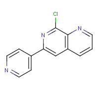 1211595-29-7 1,7-naphthyridine, 8-chloro-6-(4-pyridinyl)- chemical structure