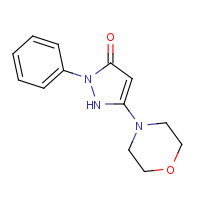 30707-74-5 5-(4-Morpholinyl)-2-phenyl-1,2-dihydro-3H-pyrazol-3-one chemical structure