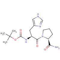 29133-55-9 N-{[(2-Methyl-2-propanyl)oxy]carbonyl}-L-histidyl-L-prolinamide chemical structure