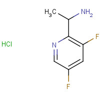 1065267-25-5 1-(3,5-Difluoro-2-pyridinyl)ethanamine hydrochloride (1:1) chemical structure