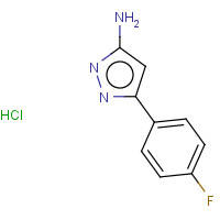 1025447-54-4 5-(4-Fluorophenyl)-1H-pyrazol-3-amine hydrochloride chemical structure