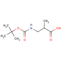 132696-45-8 2-Methyl-3-({[(2-methyl-2-propanyl)oxy]carbonyl}amino)propanoic acid chemical structure