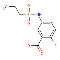 1103234-56-5 2,6-difluoro-3-(propylsulfonylamino)benzoic acid chemical structure
