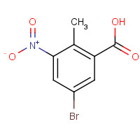 107650-20-4 5-BROMO-2-METHYL-3-NITROBENZOIC ACID chemical structure