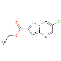 1005209-44-8 ETHYL 6-CHLOROPYRAZOLO[1,5-A]PYRIMIDINE-2-CARBOXYLATE chemical structure