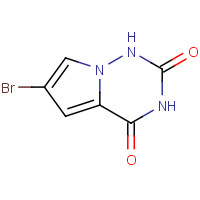 1201784-90-8 6-Bromopyrrolo[2,1-f][1,2,4]triazine-2,4(1H,3H)-dione chemical structure