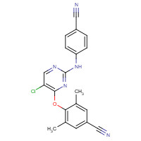 269055-05-2 4-({5-Chloro-2-[(4-cyanophenyl)amino]-4-pyrimidinyl}oxy)-3,5-dimethylbenzonitrile chemical structure