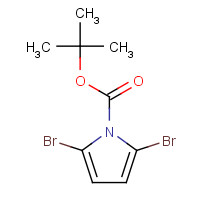 117657-38-2 2-Methyl-2-propanyl 2,5-dibromo-1H-pyrrole-1-carboxylate chemical structure