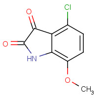 60706-07-2 4-Chloro-7-methoxy-1H-indole-2,3-dione chemical structure