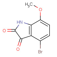 67303-38-2 4-Bromo-7-methoxy-1H-indole-2,3-dione chemical structure