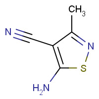 41808-35-9 5-Amino-3-methylisothiazole-4-carbonitrile chemical structure