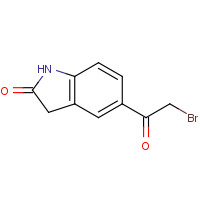 105316-98-1 5-(Bromoacetyl)-1,3-dihydro-2H-indol-2-one chemical structure