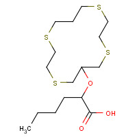162316-51-0 2-(1,4,8,11-tetrathiacyclotetradec-6-yloxy)hexanoic acid chemical structure