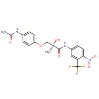 885324-25-4 (2R)-3-(4-Acetamidophenoxy)-2-hydroxy-2-methyl-N-[4-nitro-3-(trifluoromethyl)phenyl]propanamide chemical structure