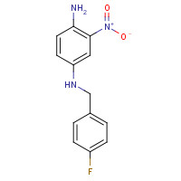 150812-21-8 2-Amino-5-[(4-fluorobenzyl)amino]-1-nitrobenzene chemical structure