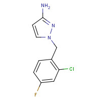 1001757-50-1 1-(2-chloro-4-fluorobenzyl)-1H-pyrazol-3-amine chemical structure