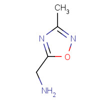 90928-92-0 1,2,4-oxadiazole-5-methanamine, 3-methyl- chemical structure