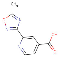 859155-80-9 2-(5-Methyl-1,2,4-oxadiazol-3-yl)isonicotinic acid chemical structure