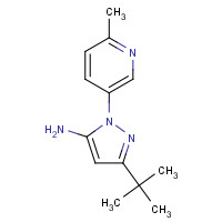 285984-51-2 3-(2-Methyl-2-propanyl)-1-(6-methyl-3-pyridinyl)-1H-pyrazol-5-amine chemical structure