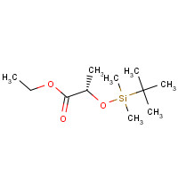 106513-42-2 Ethyl (2S)-2-{[dimethyl(2-methyl-2-propanyl)silyl]oxy}propanoate chemical structure