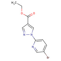 915394-68-2 Ethyl 1-(5-bromo-2-pyridinyl)-1H-pyrazole-4-carboxylate chemical structure
