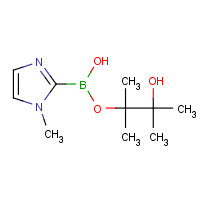 553651-31-3 (2-hydroxy-1,1,2-trimethyl-propoxy)-(1-methylimidazol-2-yl)borinic acid chemical structure