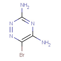 104405-59-6 6-BROMO-1,2,4-TRIAZINE-3,5-DIAMINE chemical structure