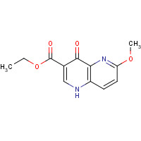 53241-92-2 4-Hydroxy-6-methoxy-[1,5]naphthyridine-3-carboxylic acid ethyl ester chemical structure