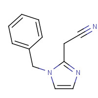 21125-22-4 (1-benzyl-1H-imidazol-2-yl)acetonitrile chemical structure
