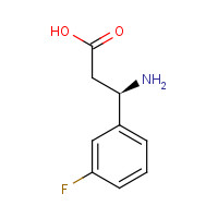 723284-81-9 (3R)-3-Amino-3-(3-fluorophenyl)propanoic acid chemical structure