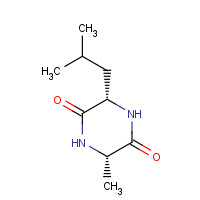 1803-60-7 (3S,6S)-3-Isobutyl-6-methyl-2,5-piperazinedione chemical structure