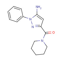 1076197-30-2 (5-Amino-1-phenyl-1H-pyrazol-3-yl)(piperidin-1-yl)methanon chemical structure