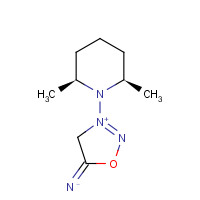 137500-42-6 {3-[(2r,6s)-2,6-dimethylpiperidin-1-yl]-1,2,3-oxadiazol-3-ium-5(4h)-ylidene}azanide chemical structure